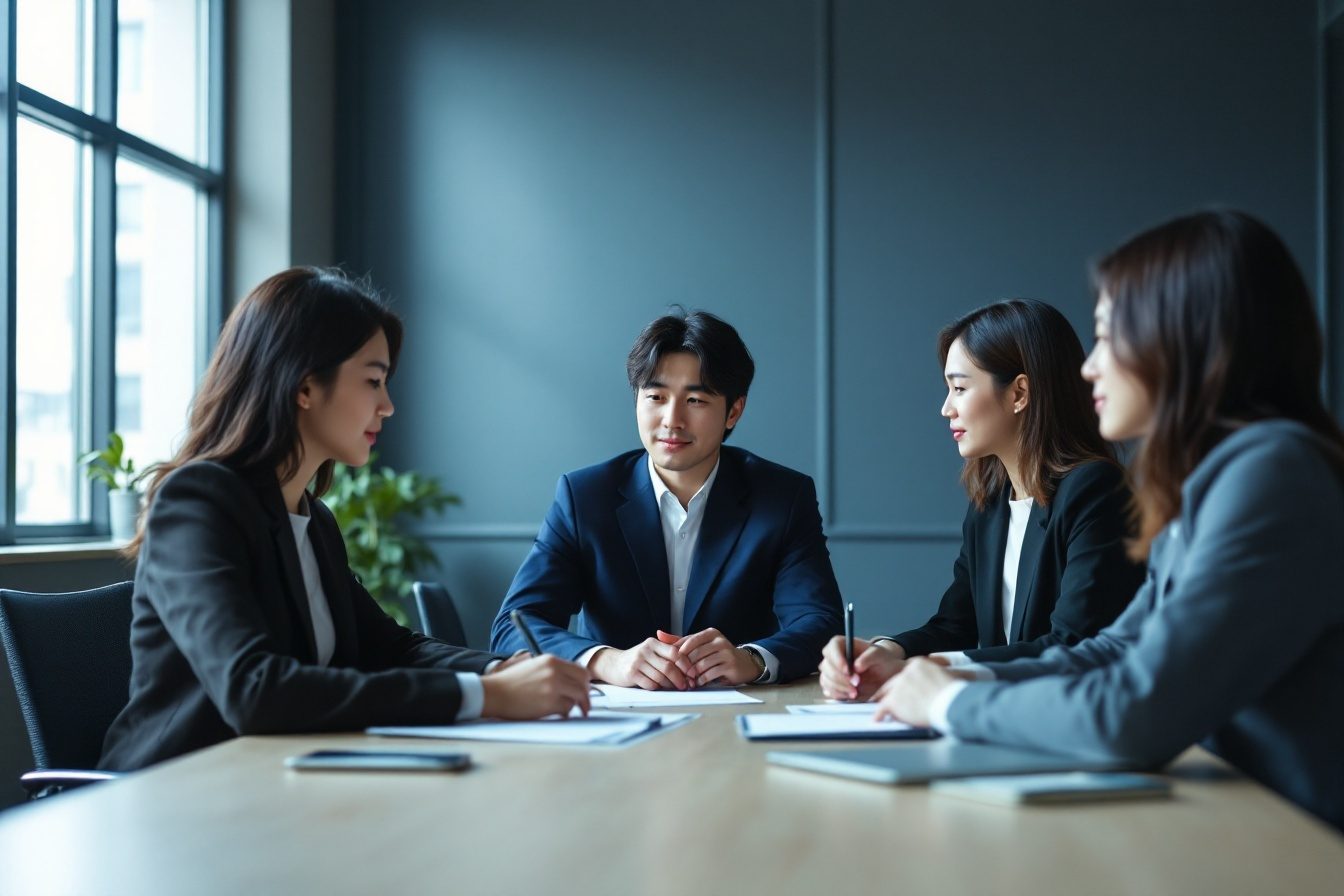 広告と営業の打ち合わせ