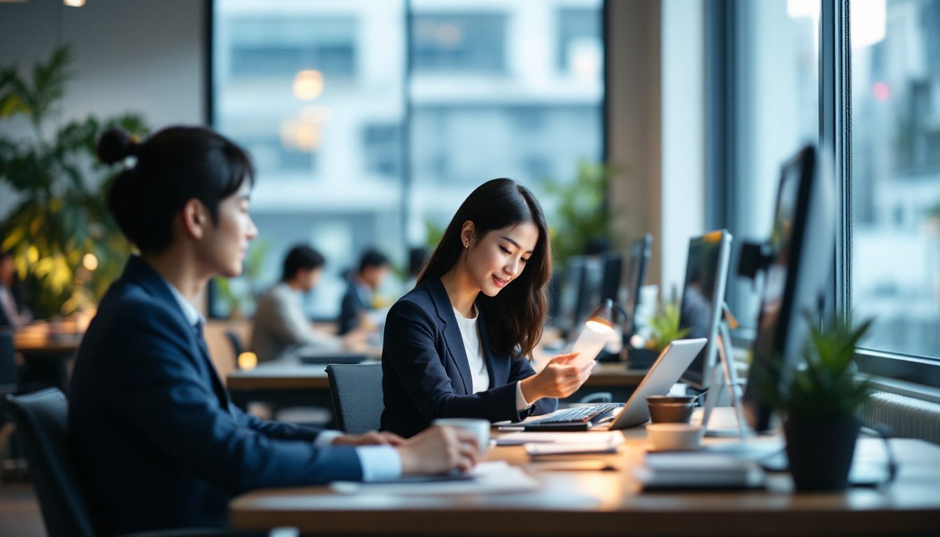 仕事場の情景